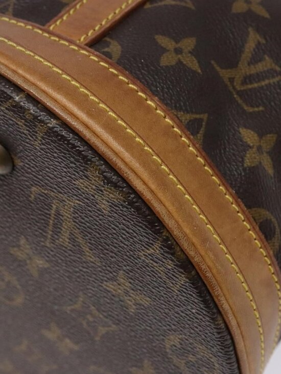 Authentic LOUIS VUITTON Monogram Bucket GM Shoulder Bag M42236 LV - Picture 4 of 16